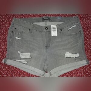 Torrid Gray Distressed Women Shorts